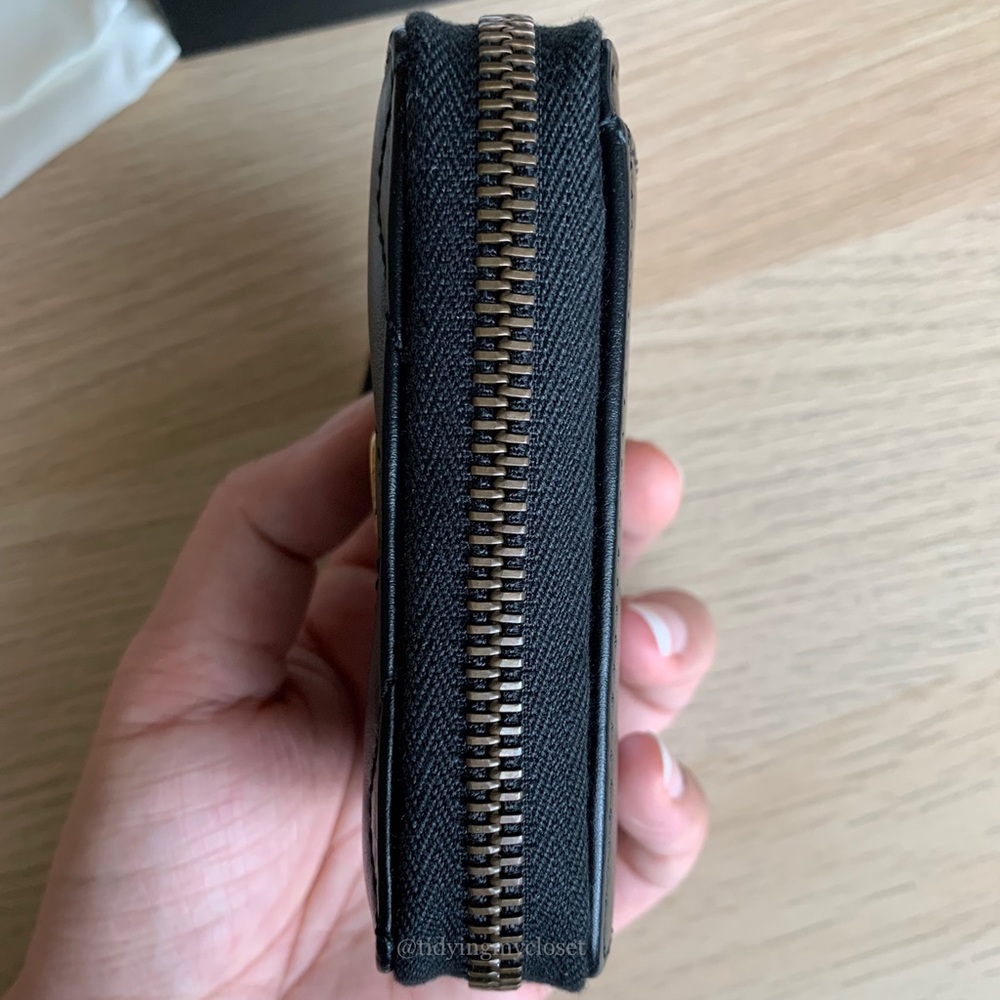 *SOLD* NWT Gucci GG Marmont Black Matelasse Mini Quilted Accordion Zip Wallet - Picture 7 of 17